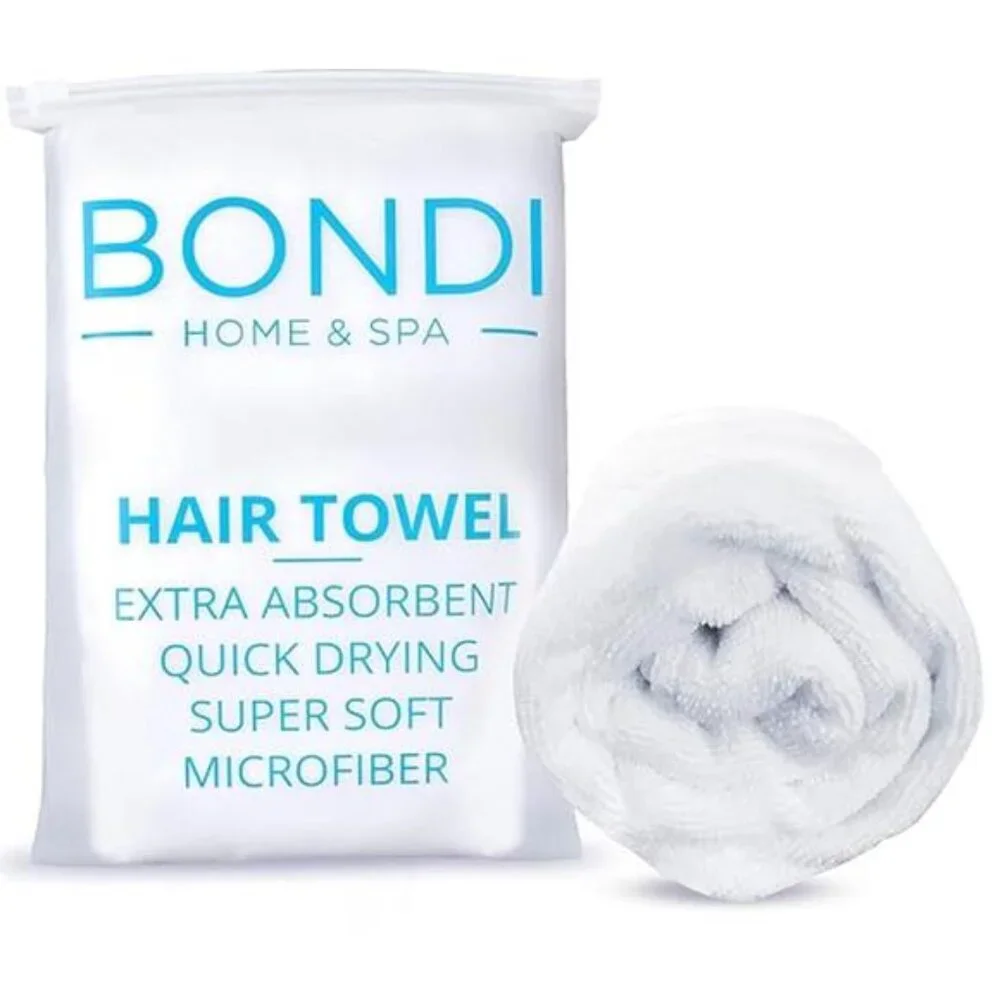 SPA Microfiber Hair Towel – Dries Hair 50% Faster – Anti-Frizz – Highly